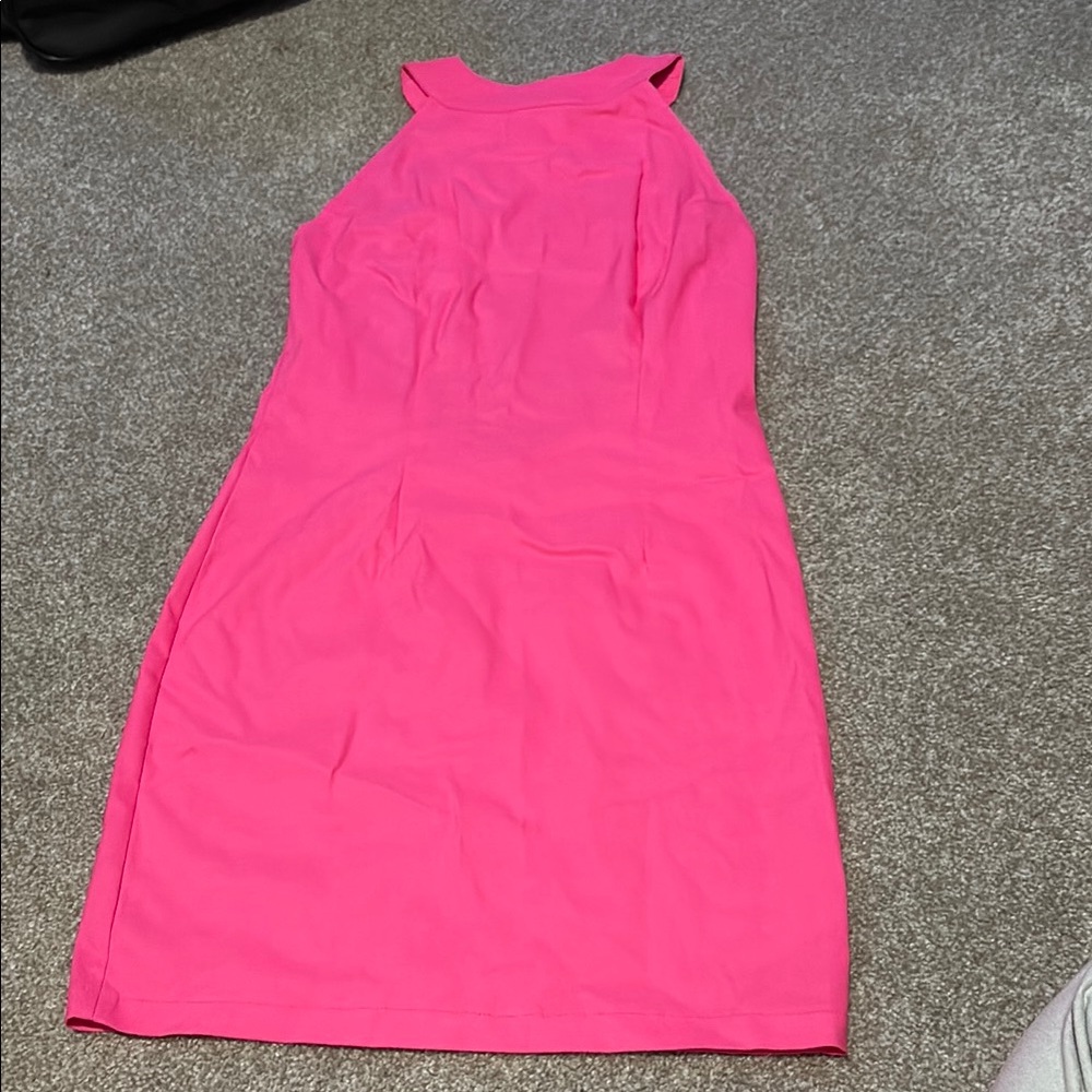 Elegant Pink Sleeveless Dress